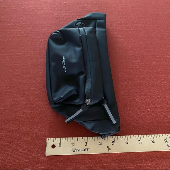 NEW! GASTON LUGA Black Spläsh Hip Fanny Pack Crossbody Bag Fannypack - Picture 12 of 12